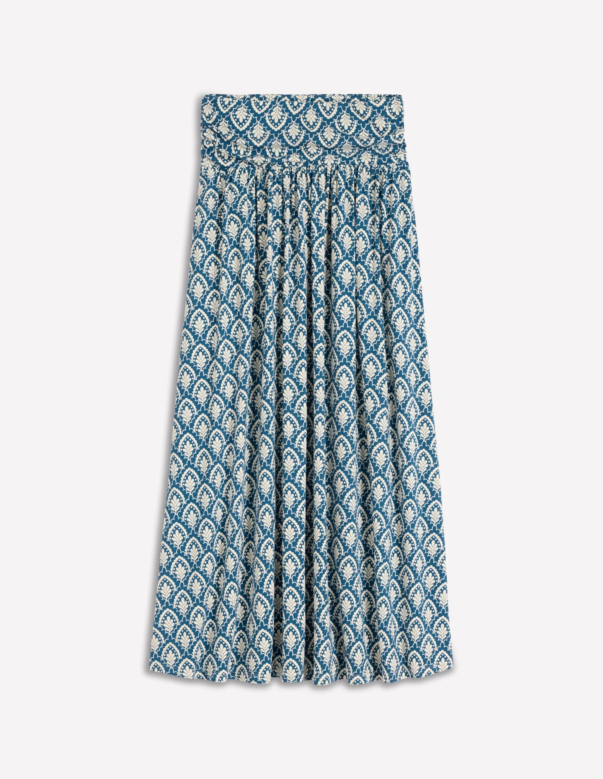 Rosaline Jersey Skirt-Blue, Petal Terrace - 1