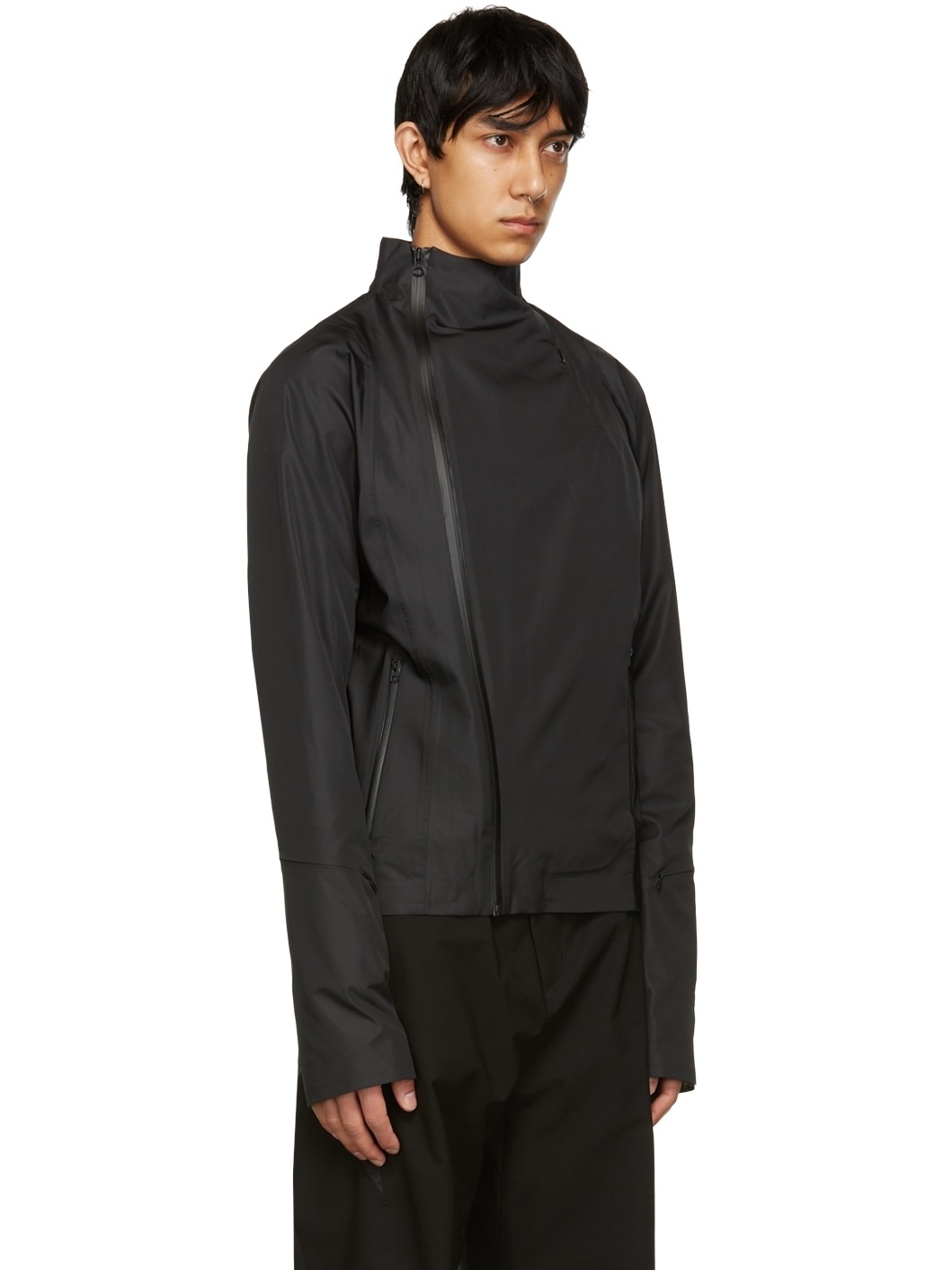 Black Poplin Jacket - 2