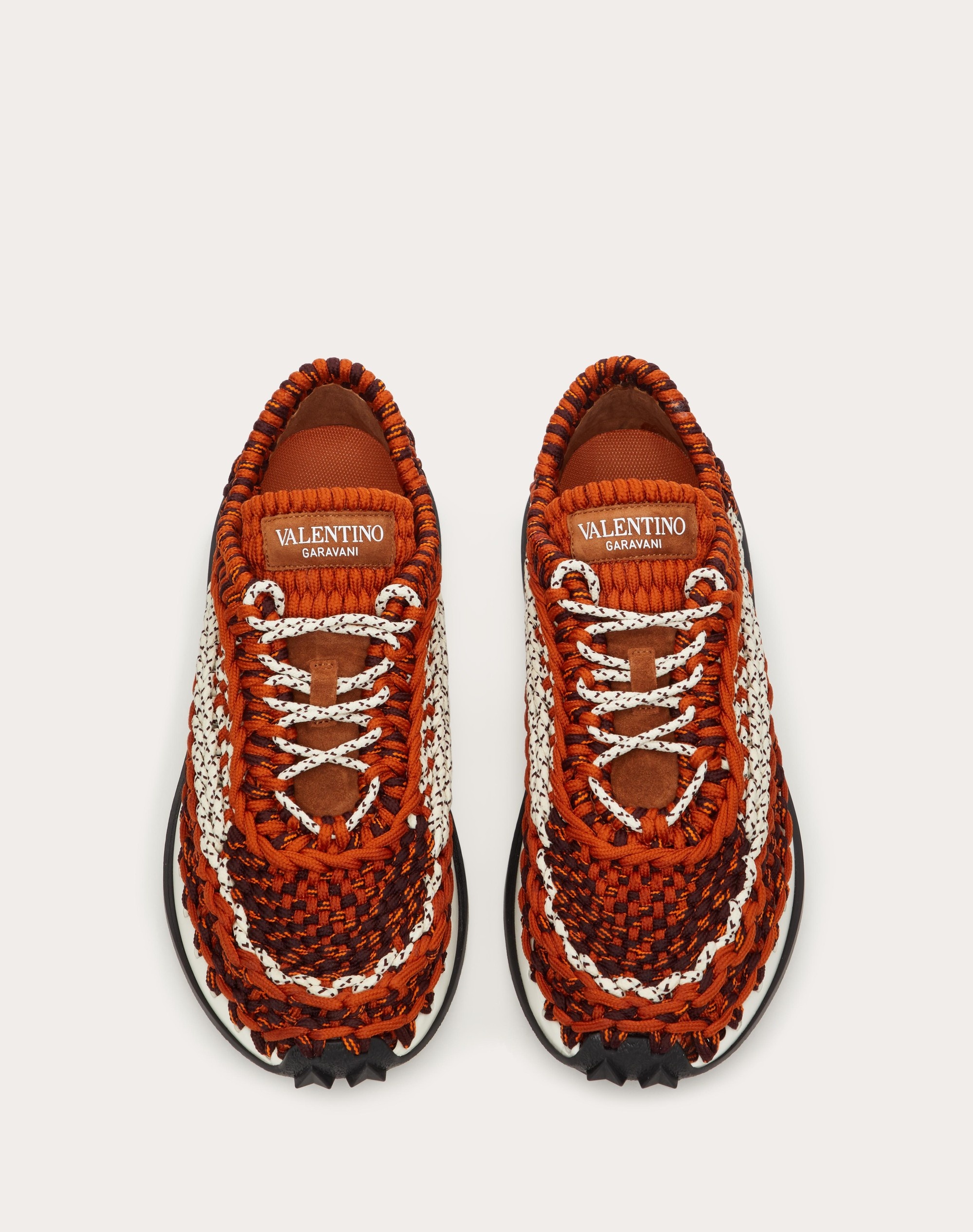 VALENTINO GARAVANI CROCHET SNEAKER IN FABRIC - 4