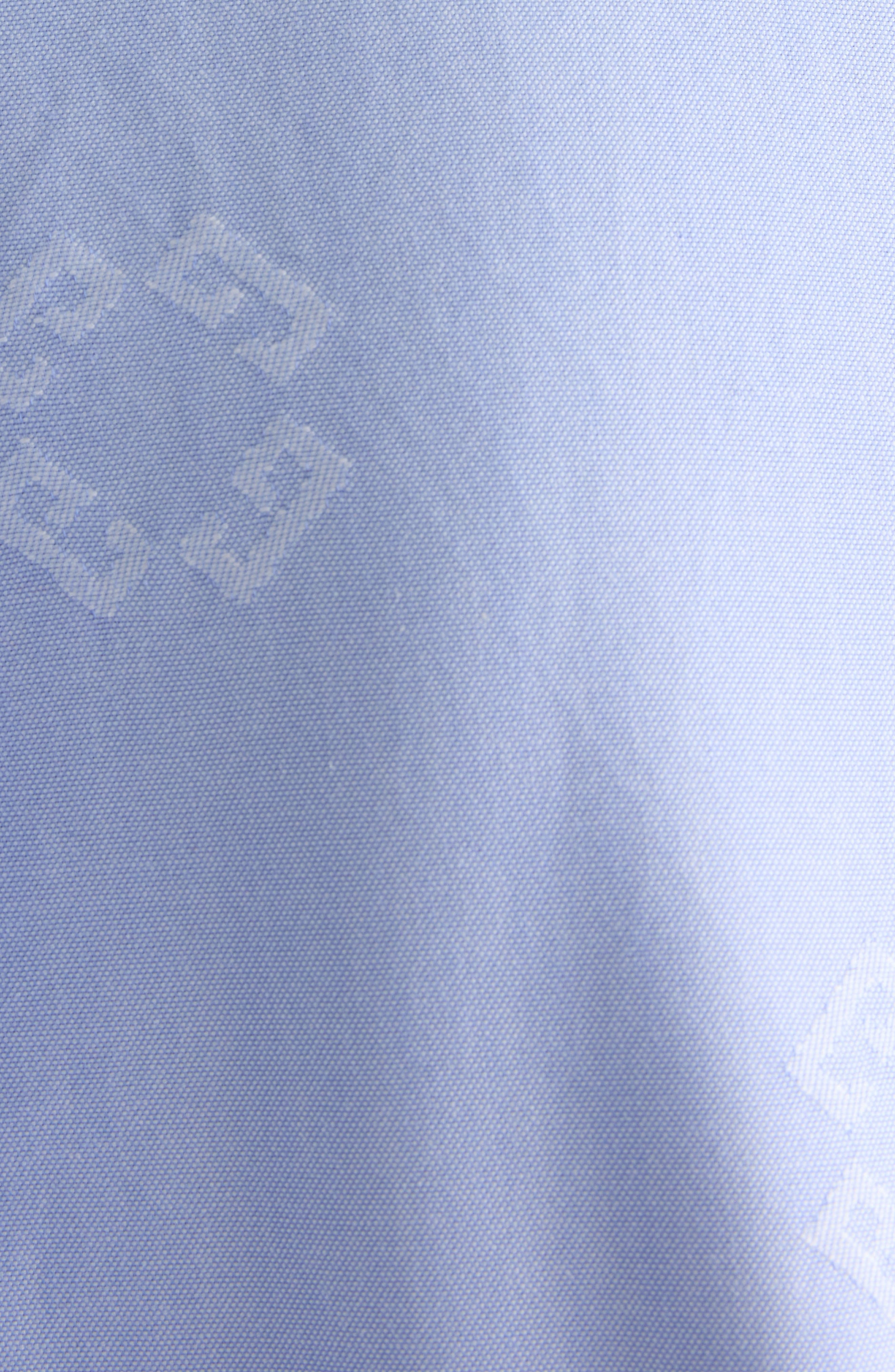 Givenchy Custom Fit Monogram 72 Jacquard Button-Down Shirt in Baby Blue at Nordstrom - 6