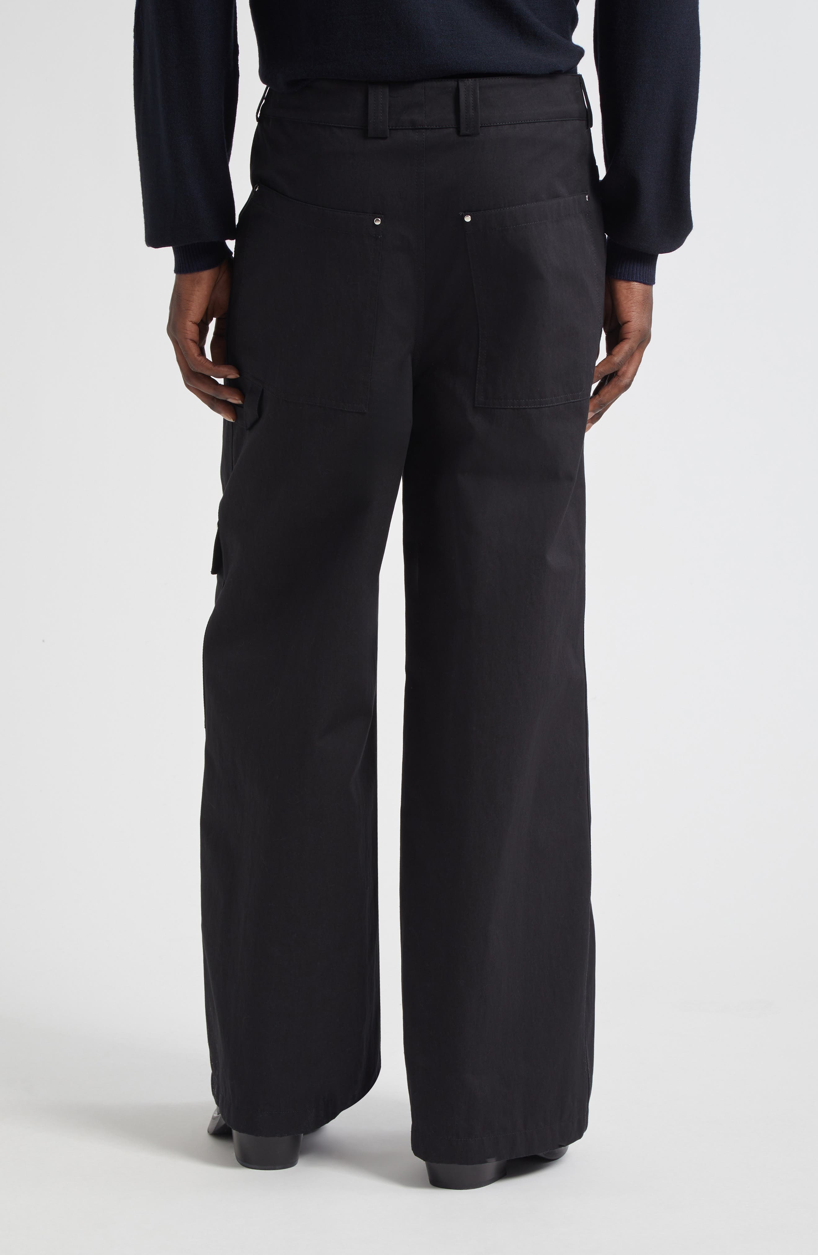 McQueen Workwear Cargo Trousers in Black at Nordstrom - 3