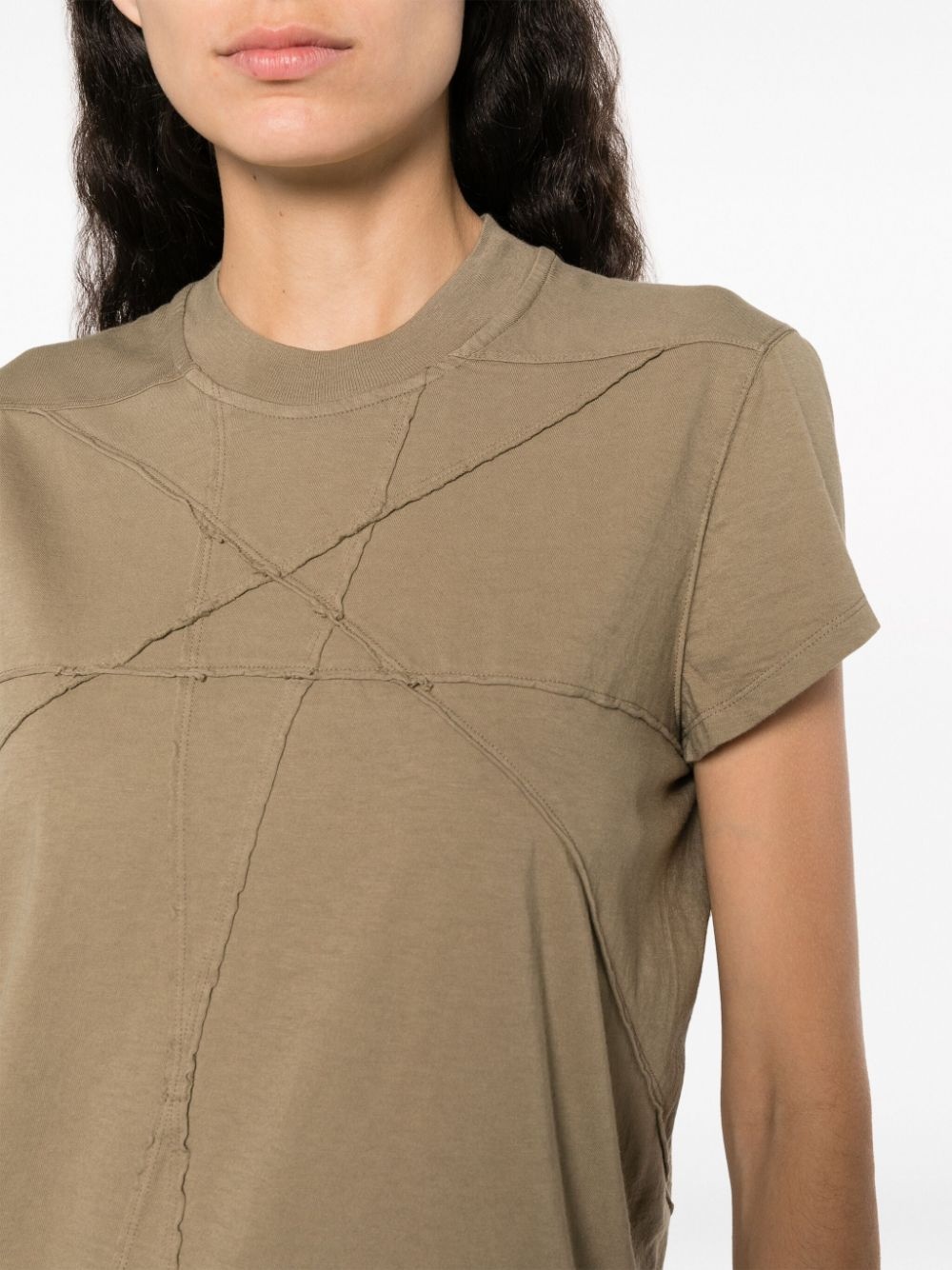 tonal-stitching cotton T-Shirt - 5