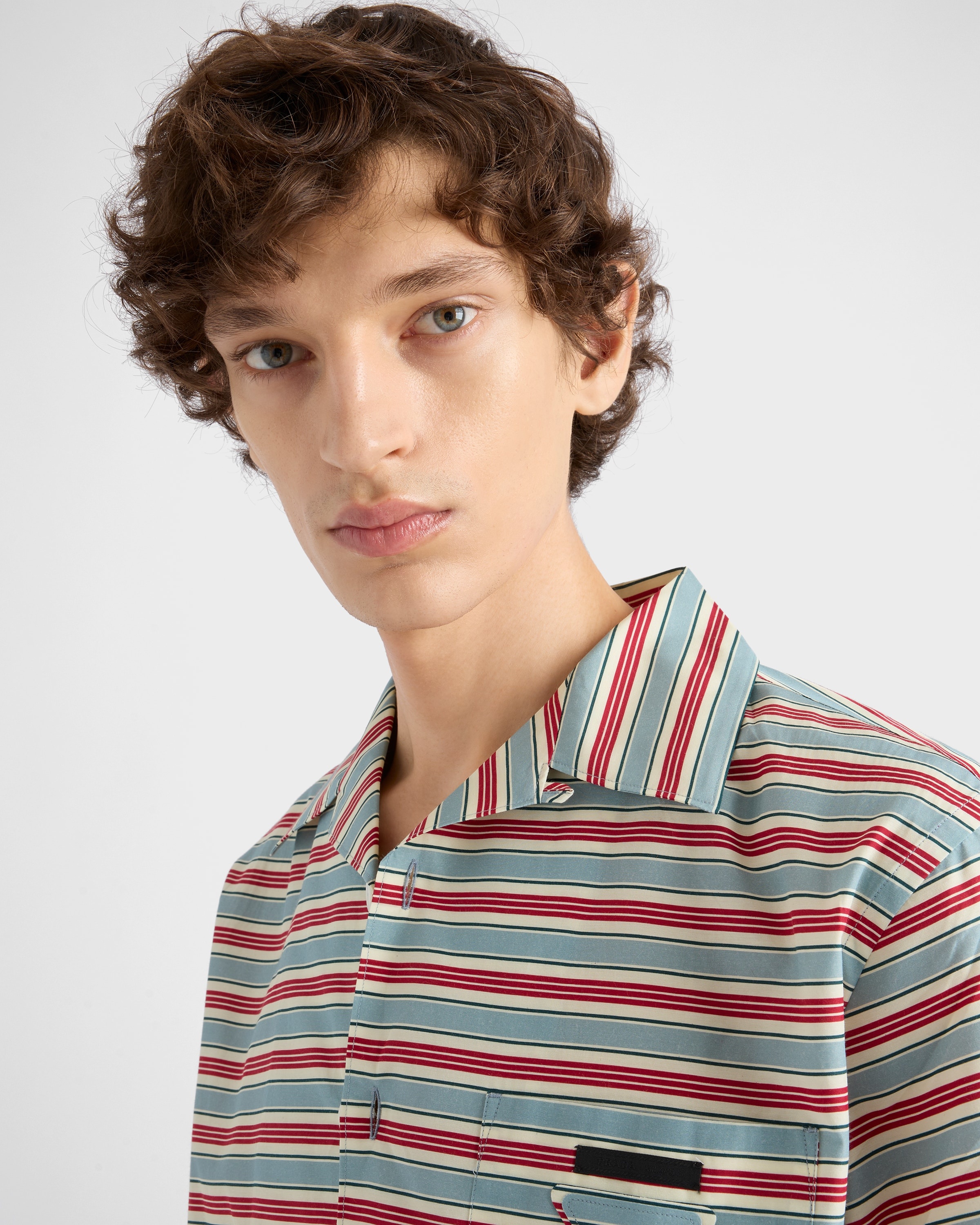 Striped cotton bowling shirt - 3