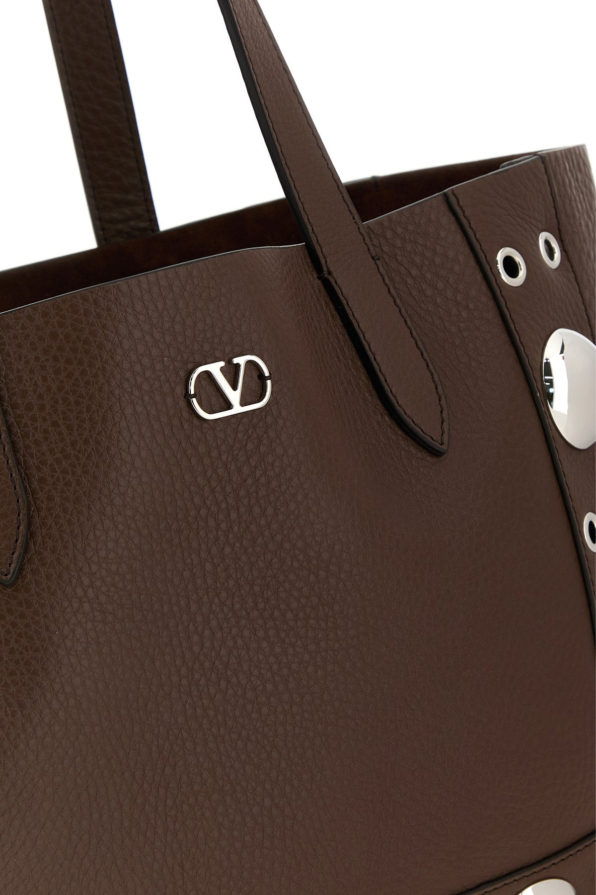Brown leather small Nellcôte shopping bag - 4