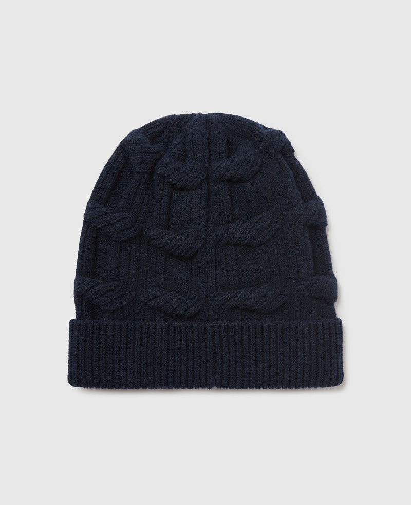 Stella McCartney Falabella Cable-Knit Beanie outlook