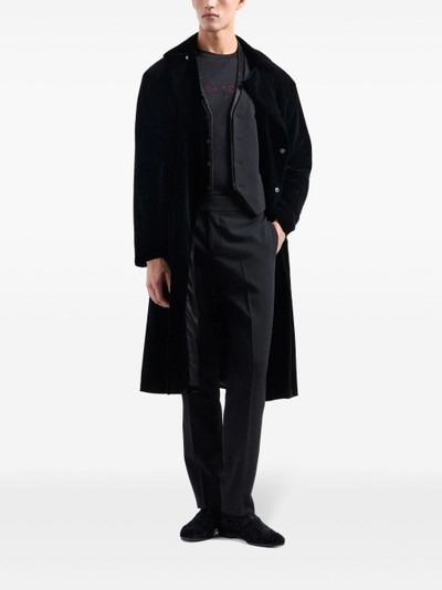 GIORGIO ARMANI velvet coat outlook