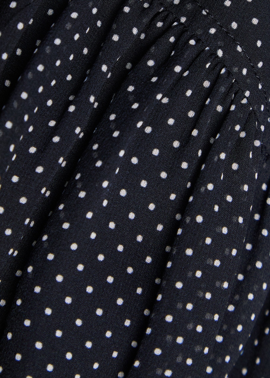 Frame Polka-dot Silk-chiffon Mini Dress - 5