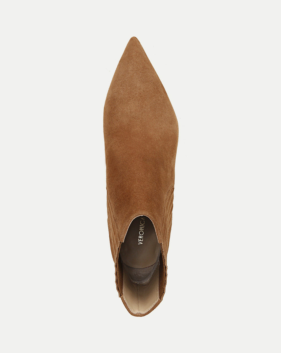 LISA SUEDE MID-HEEL BOOTIE - 4