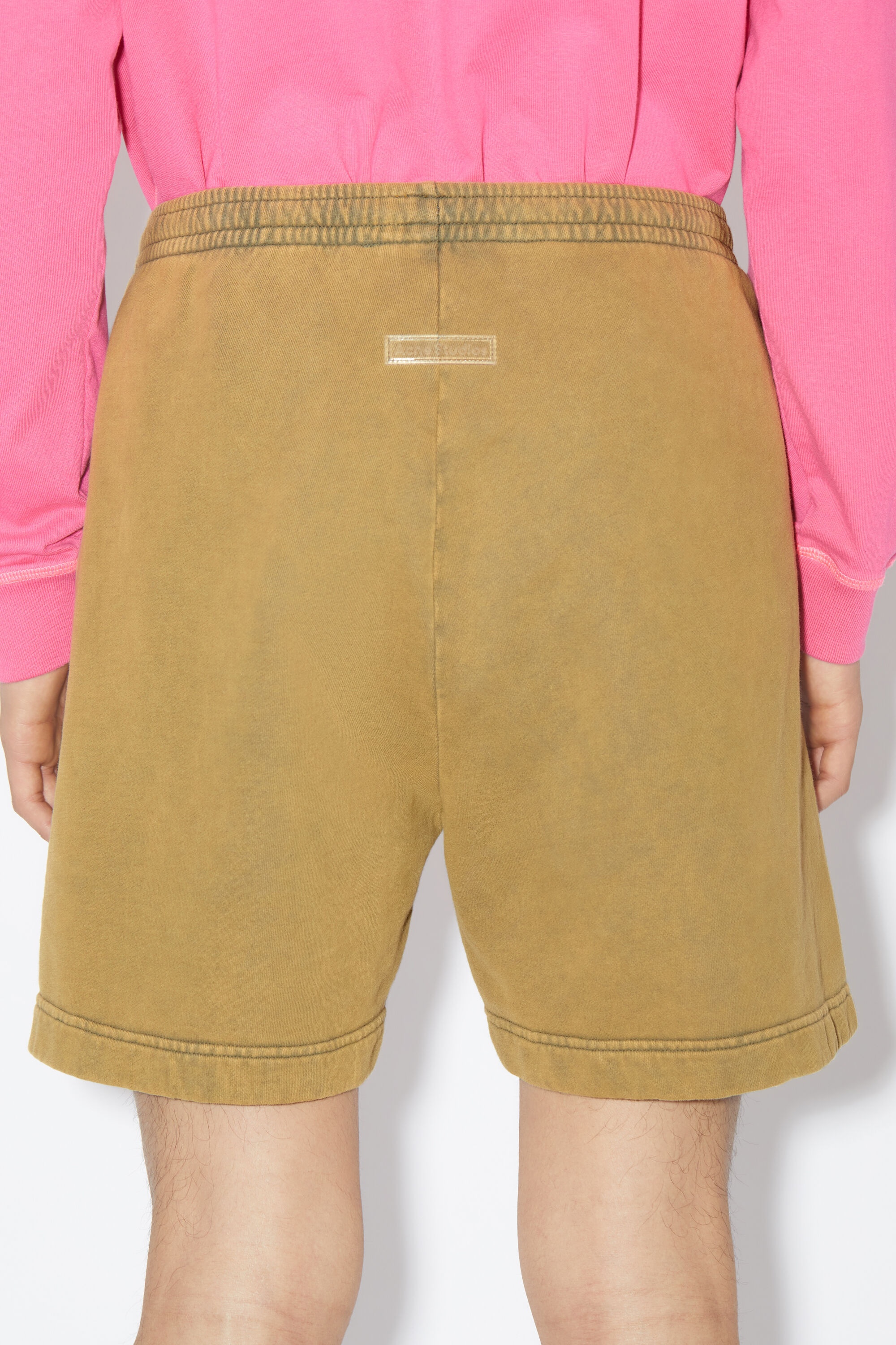 Cotton sweat shorts - Sage green - 5