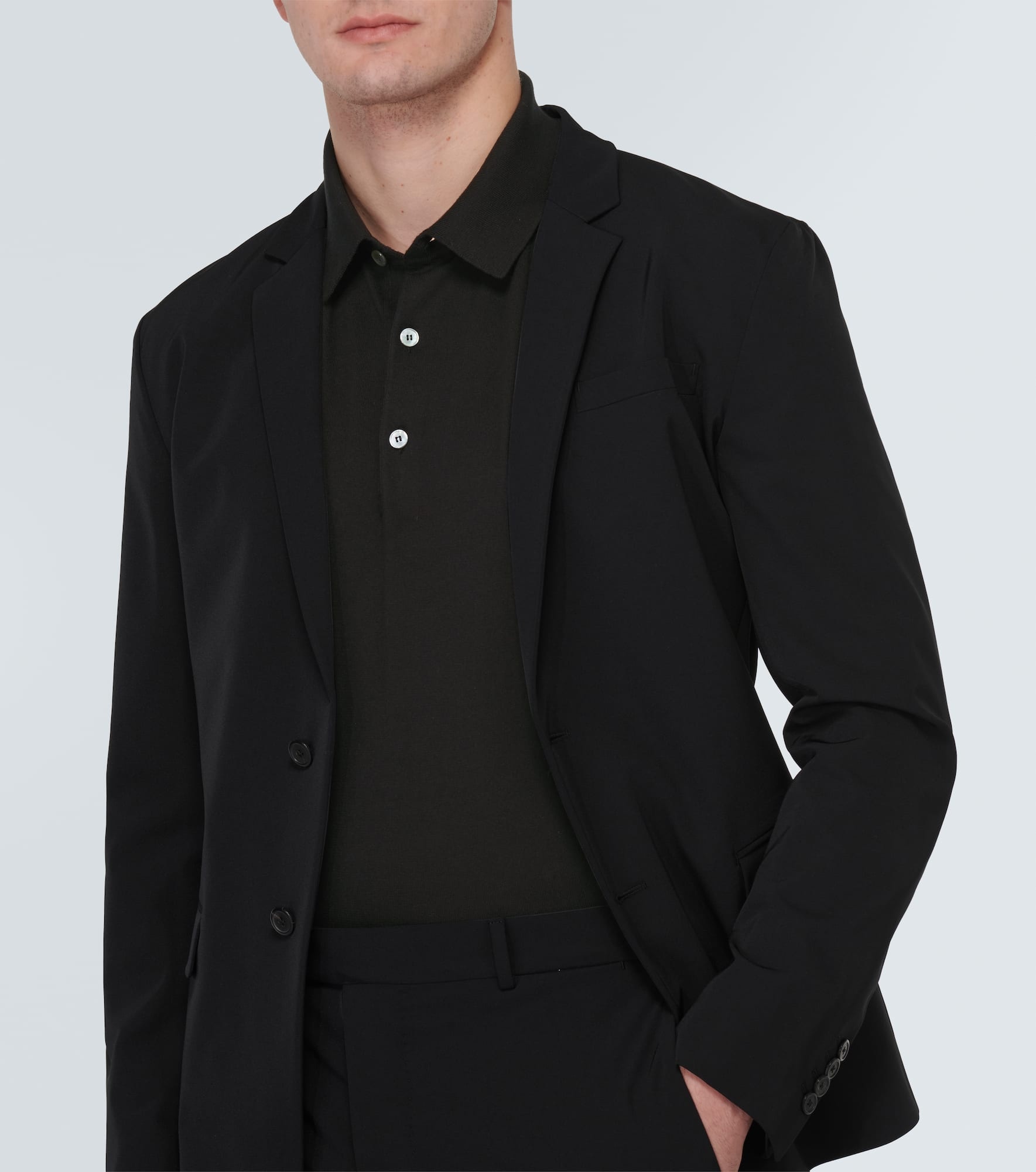 Cotton piqué polo shirt - 5