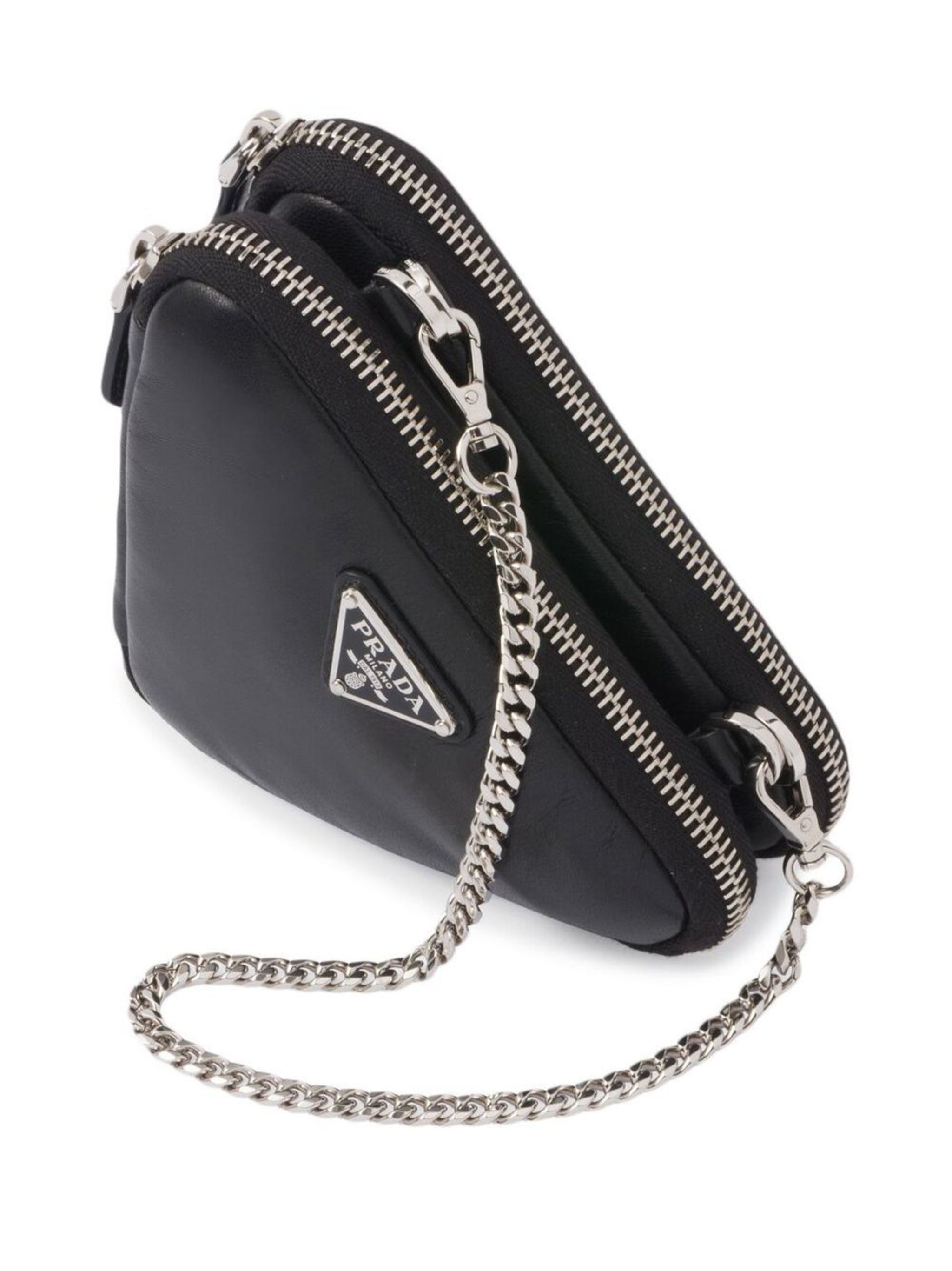 leather mini pouch bag - 3