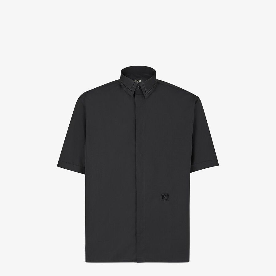 Black cotton shirt - 1