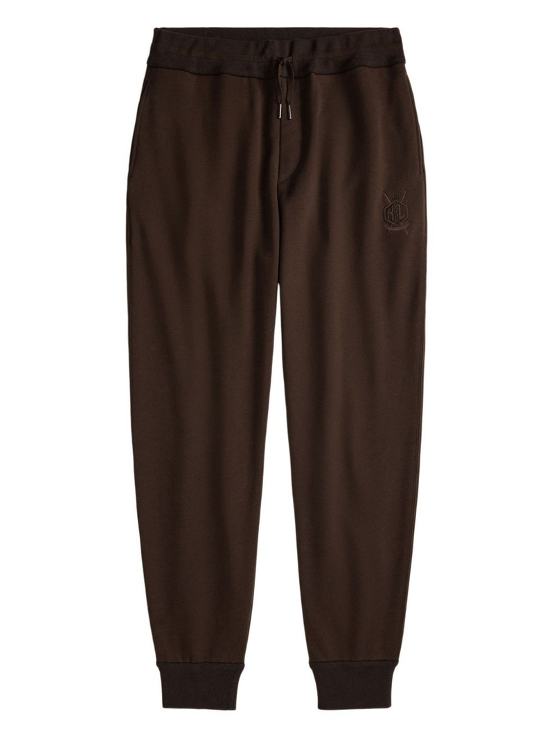 logo-embroidered track pants 1