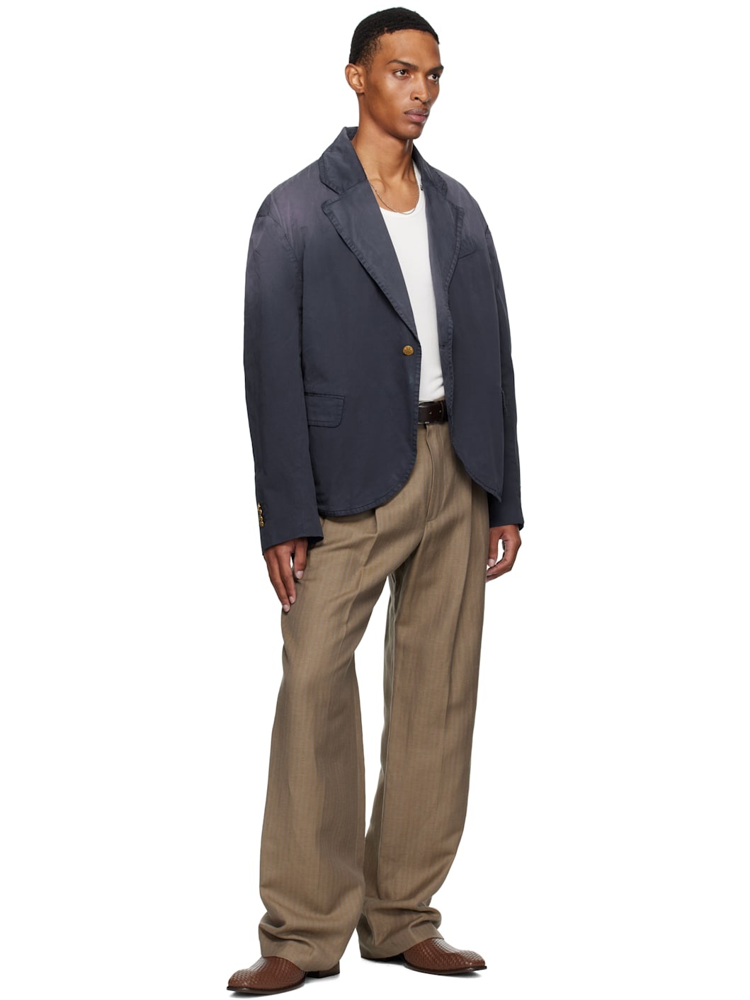 Navy Box Cutter Blazer - 4