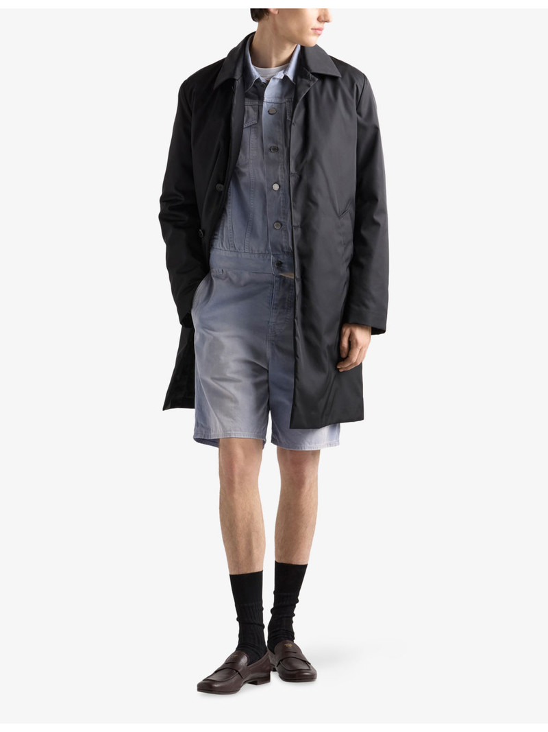 Prada Logo-Patch Cotton-Gabardine Blouson Jacket outlook