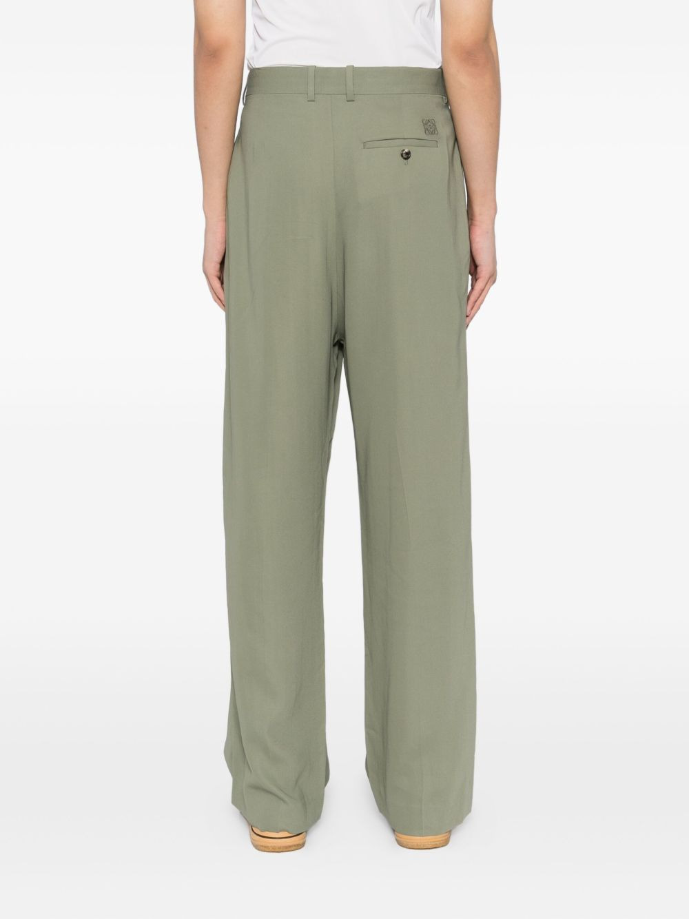 logo-embroidered trousers - 4