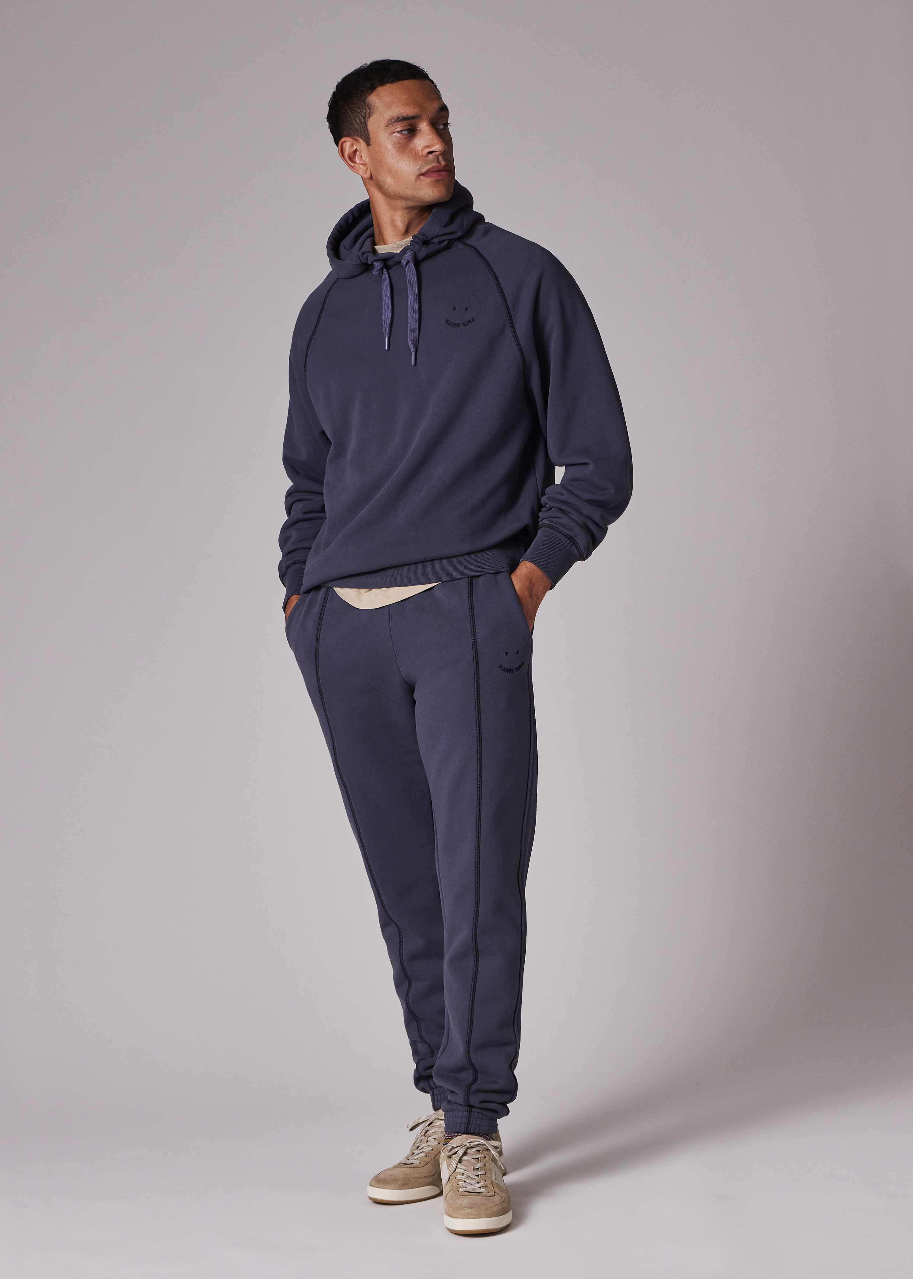 Charcoal 'Happy' Sweatpants - 5