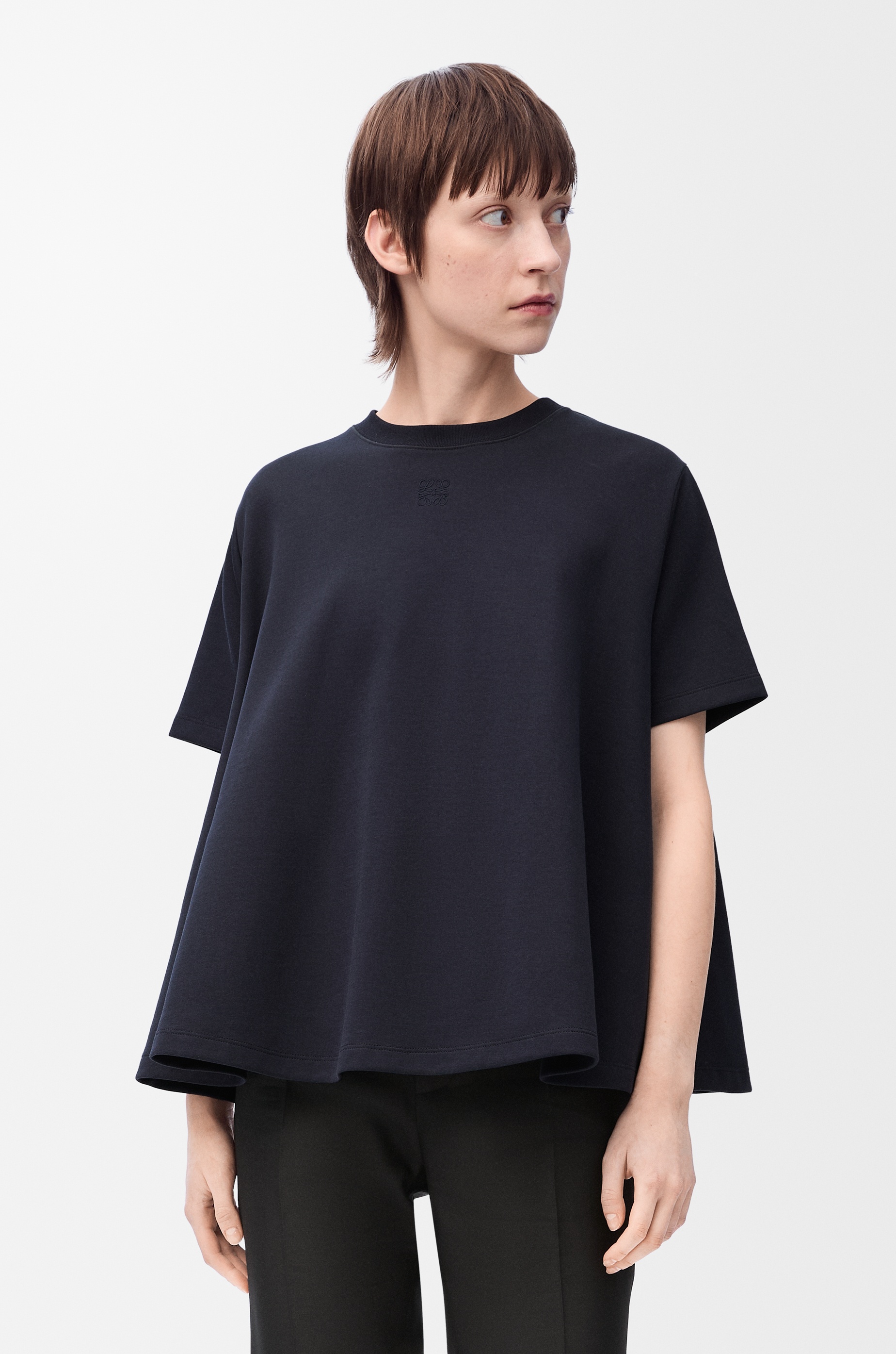 Trapeze top in cotton blend - 3