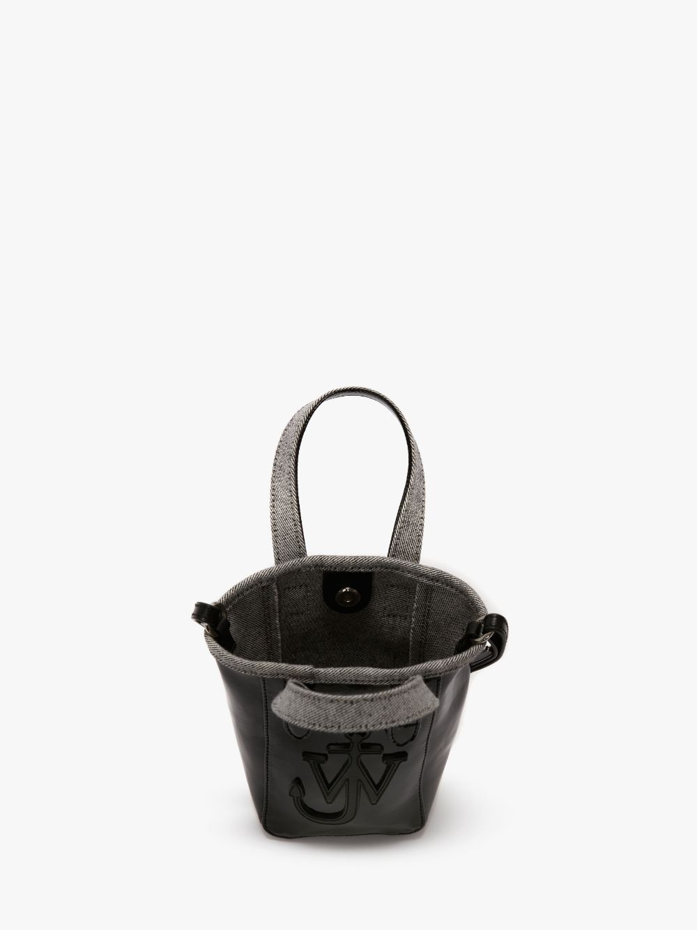 MINI BELT TOTE - MINI COATED DENIM TOTE BAG - 3