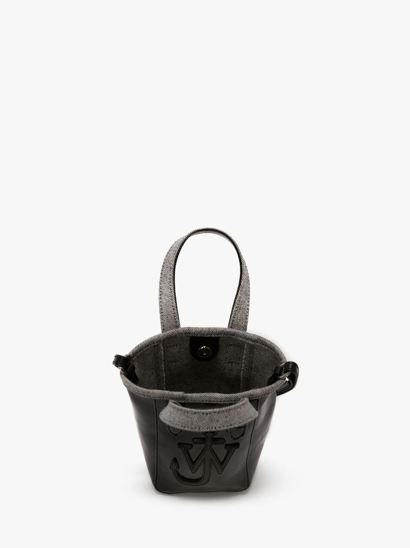 MINI BELT TOTE - MINI COATED DENIM TOTE BAG 3