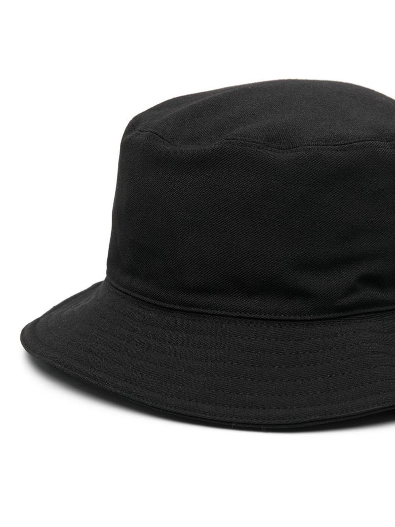We11done logo-print detail bucket hat outlook