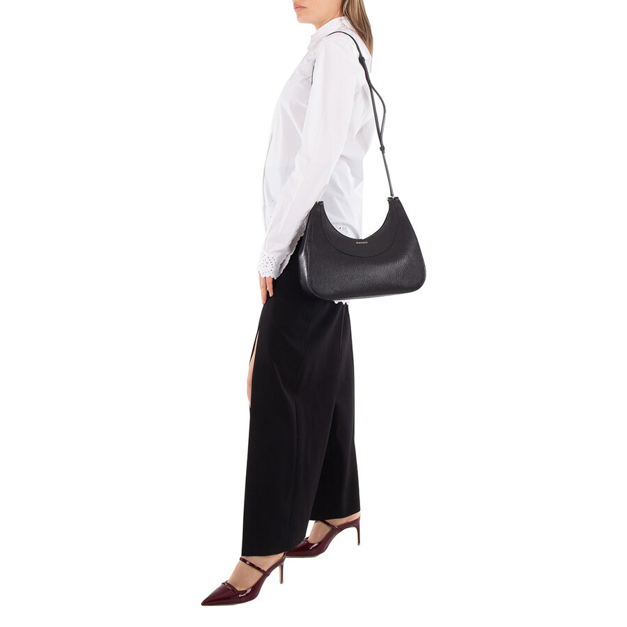 Alexander McQueen Black/Silver Ladies T-bar Bag - 2
