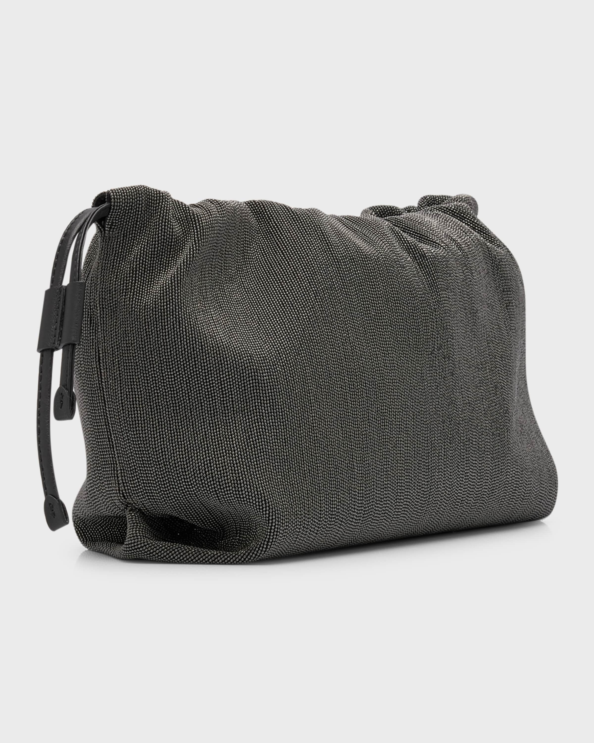 Allover Monili Drawstring Clutch Bag - 4