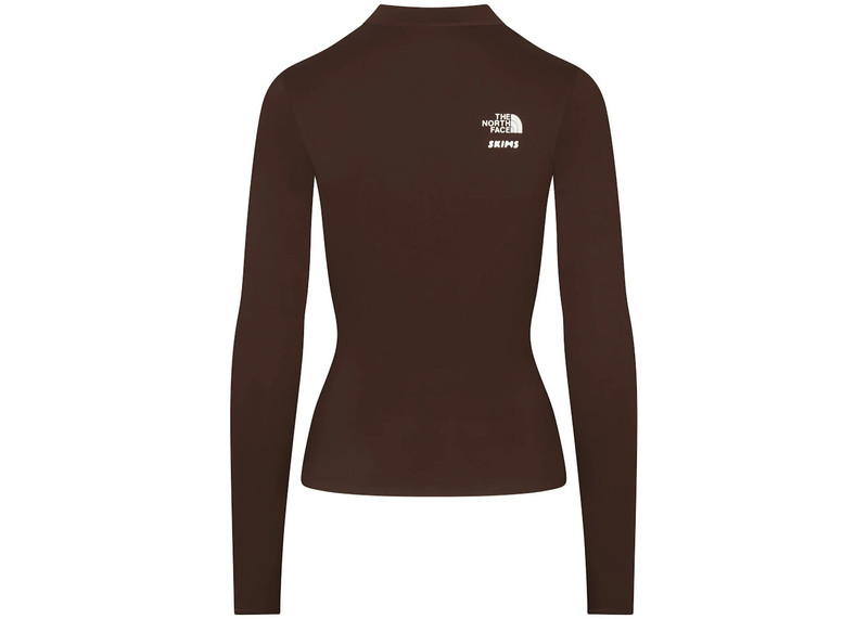 SKIMS SKIMS x TNF Refina Long Sleeve Top Cocoa outlook