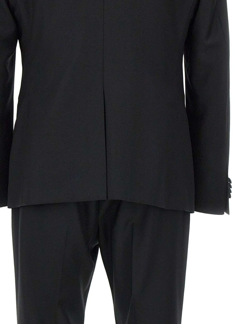 satin-trim three-piece suit 4