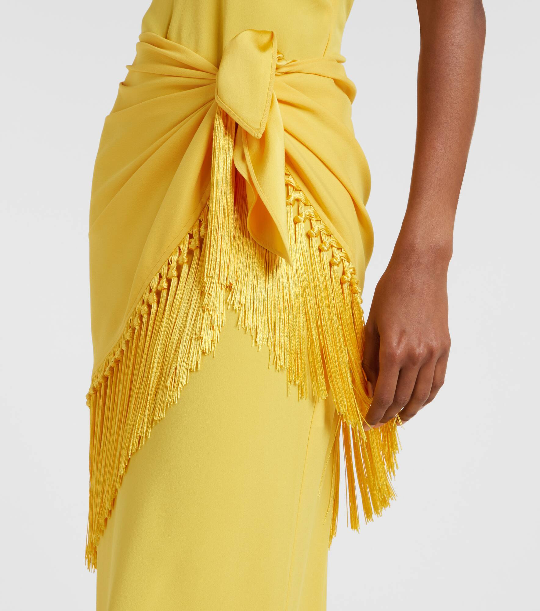 Meteora open-back crêpe cady gown - 5