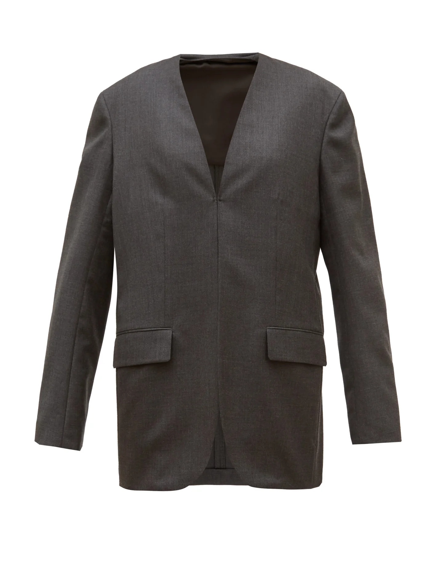 Big Sisea Single-breasted wool-twill jacket - 1