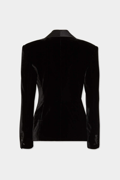 DSQUARED2 VELVET DEAN STATEMENT SHAWL JACKET outlook