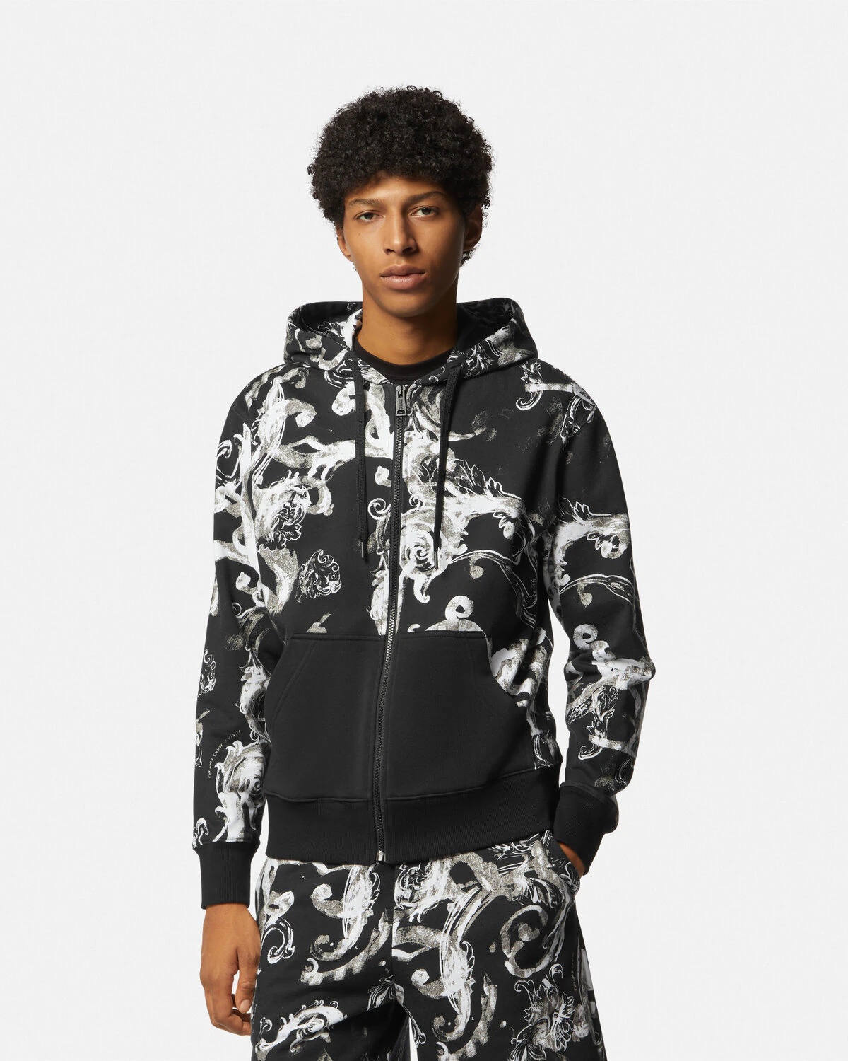 Watercolour Couture Zip Hoodie - 4