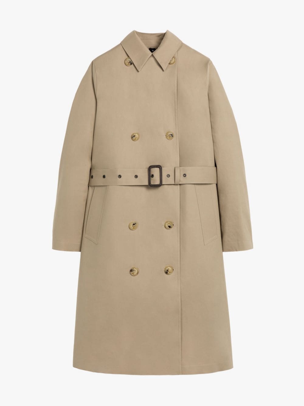 Mackintosh MORNA FAWN BONDED COTTON TRENCH COAT REVERSIBLE
