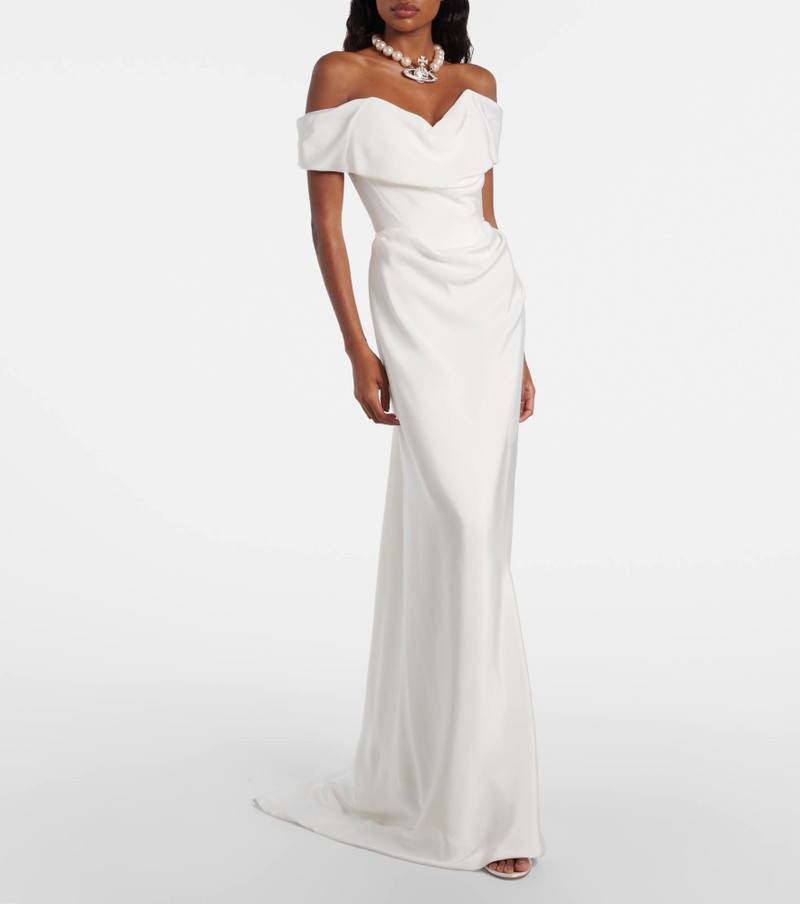 Vivienne Westwood Bridal Nova Cocotte off-shoulder silk cady gown outlook