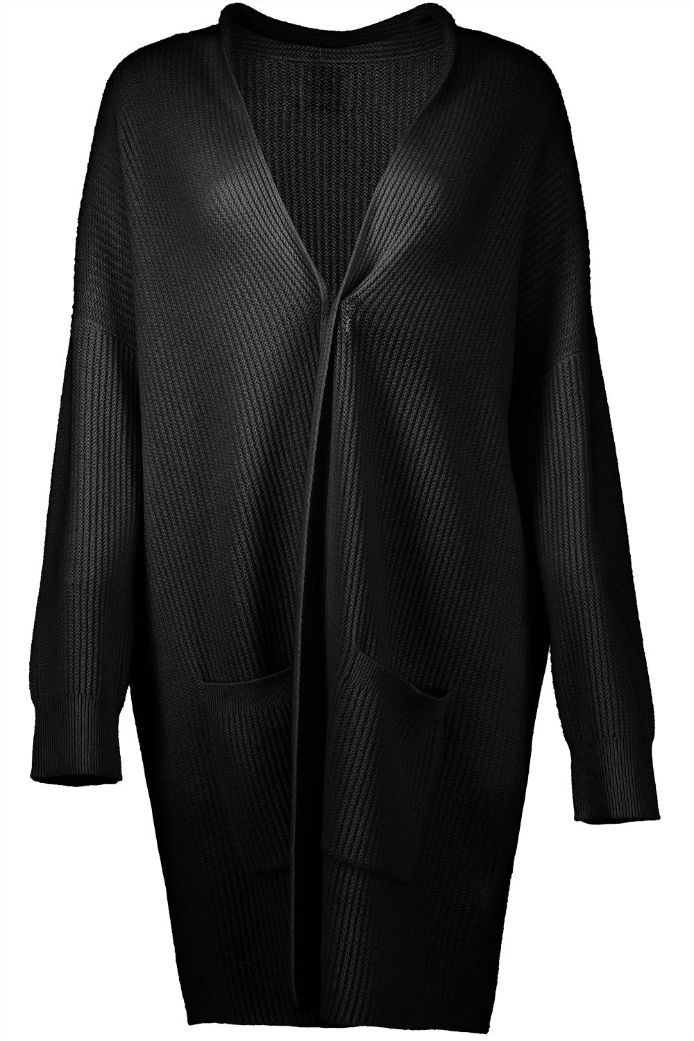 OPEN LONG CARDIGAN - DEEP NIGHT - 1