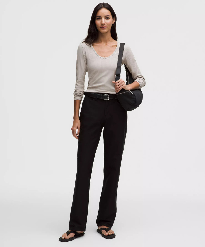 lululemon Hold Tight Micro-Rib V-Neck Long-Sleeve Shirt outlook