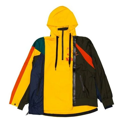 (WMNS) Nike x Sacai Double-Zip Jacket 'University Gold/Sequoia' CD6297-739 - 1
