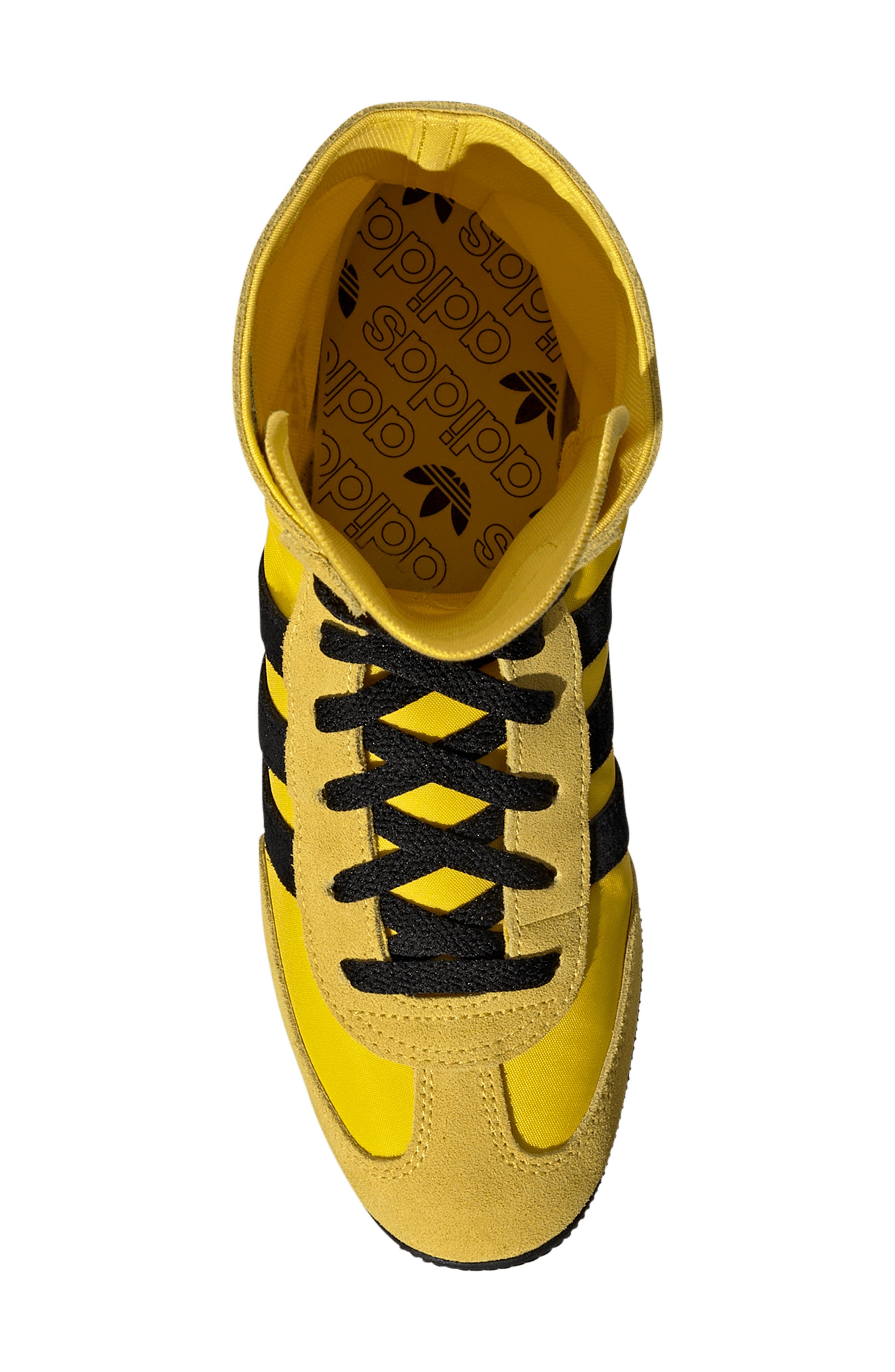 adidas Japan High Top Sneaker in Yellow/Black/Gold Metallic at Nordstrom - 4