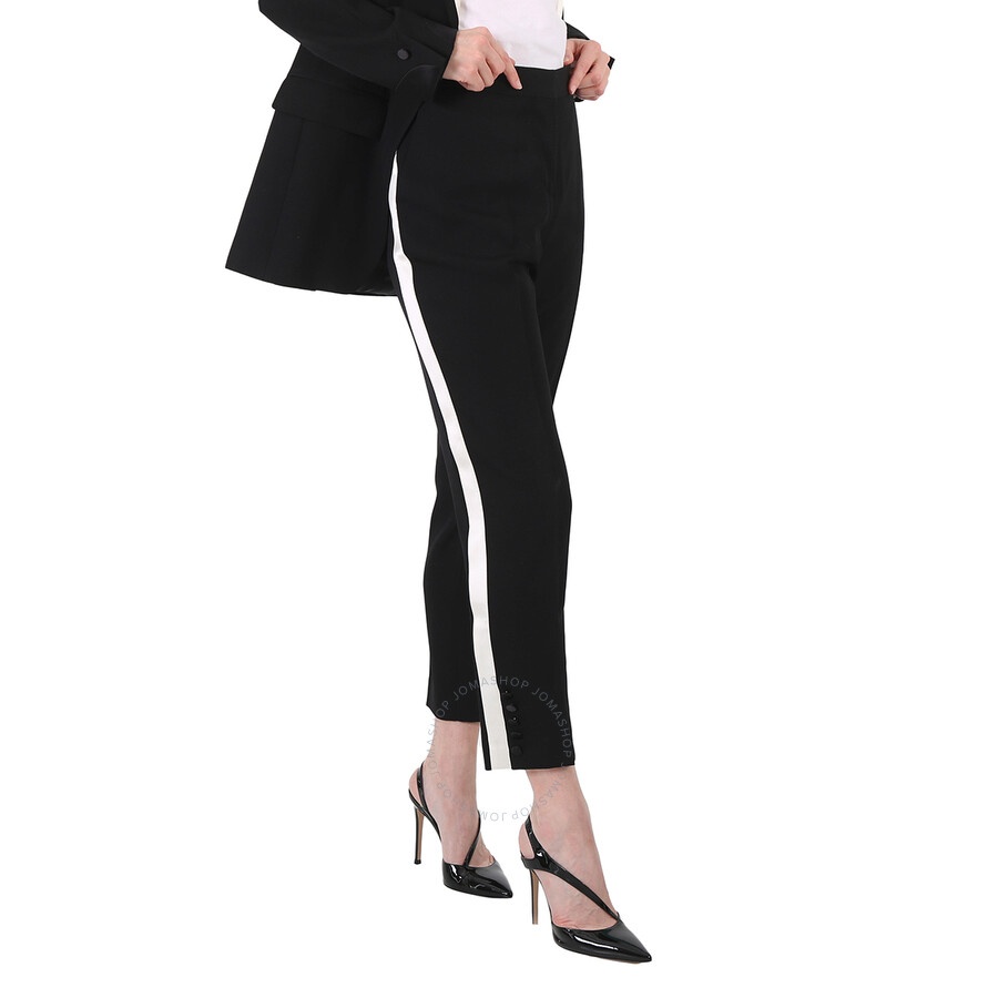 Burberry Black Hanover Tux Stripe Pants - 5