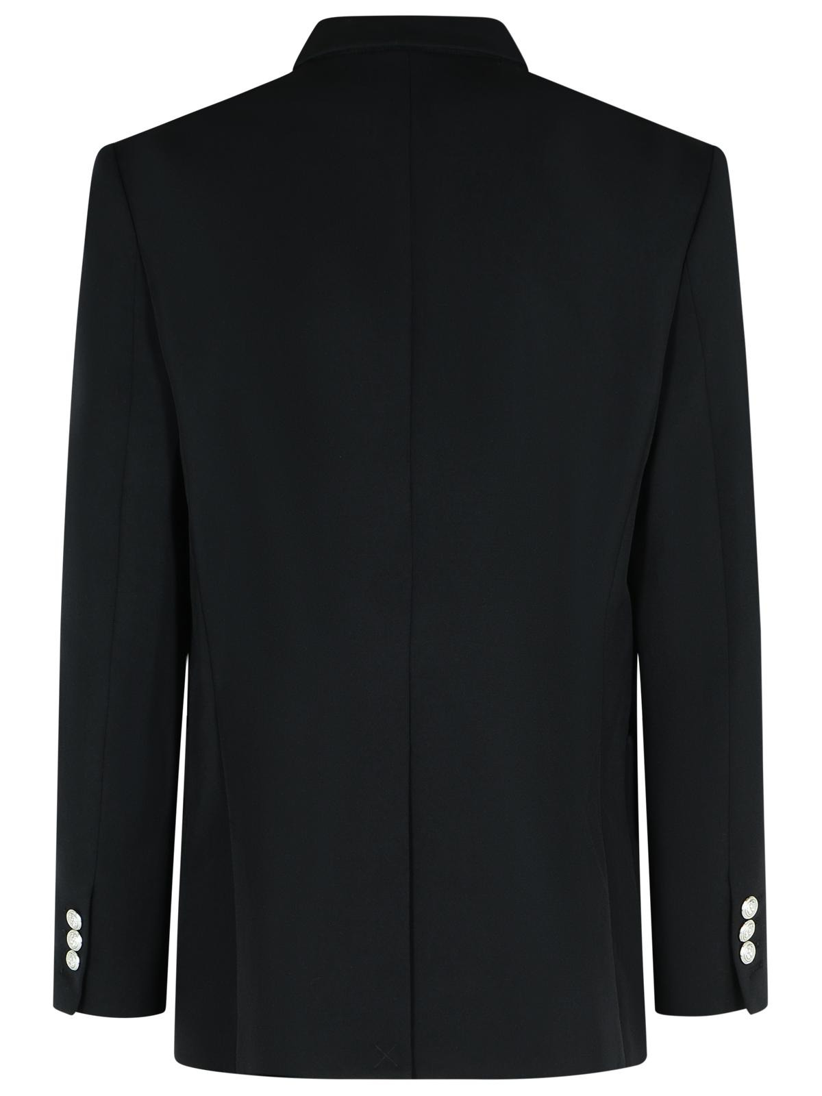 Balmain Black Virgin Wool Blazer Men - 3