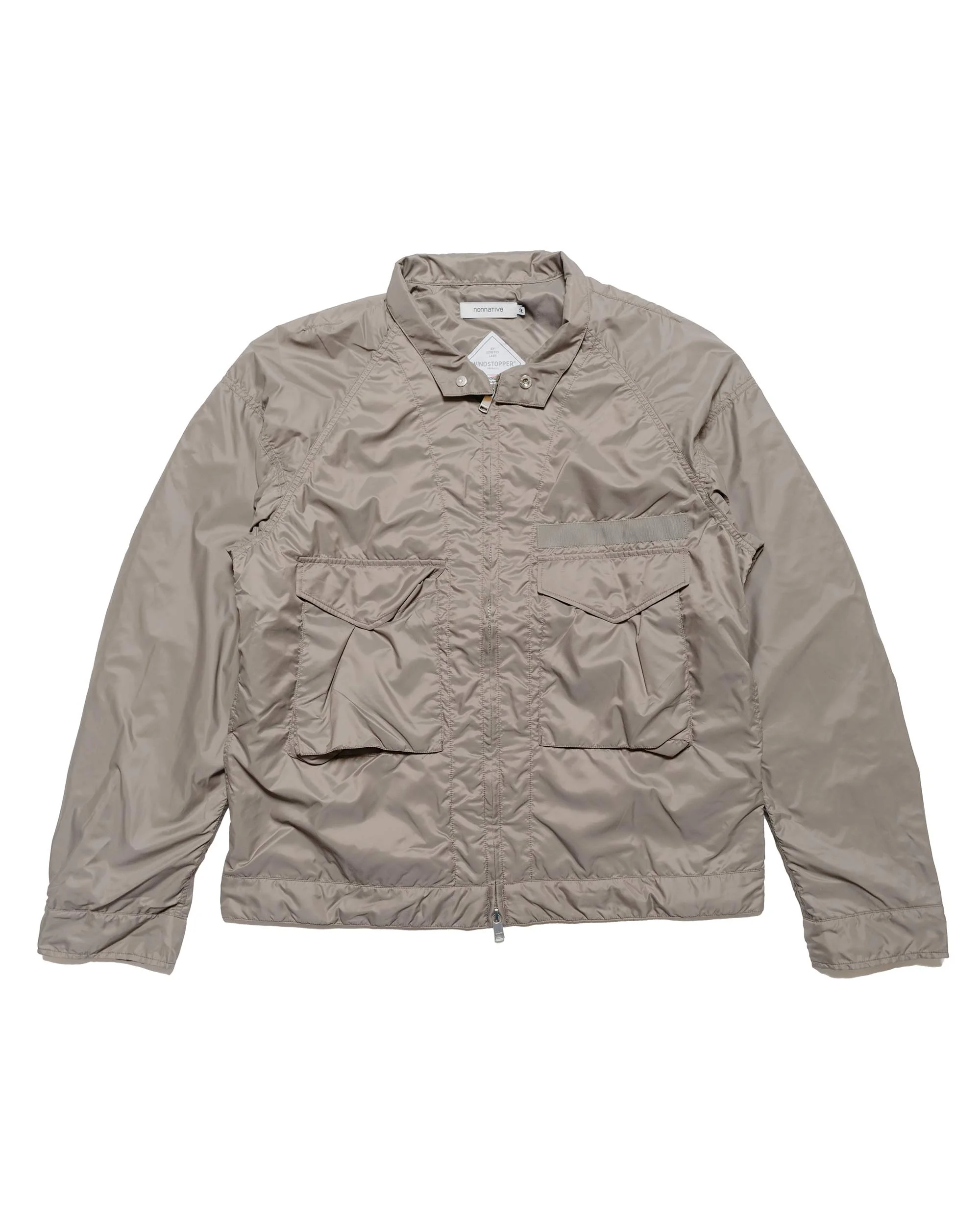 Trooper Short Jacket Poly Taffeta Gore-Tex Windstopper Khaki - 1