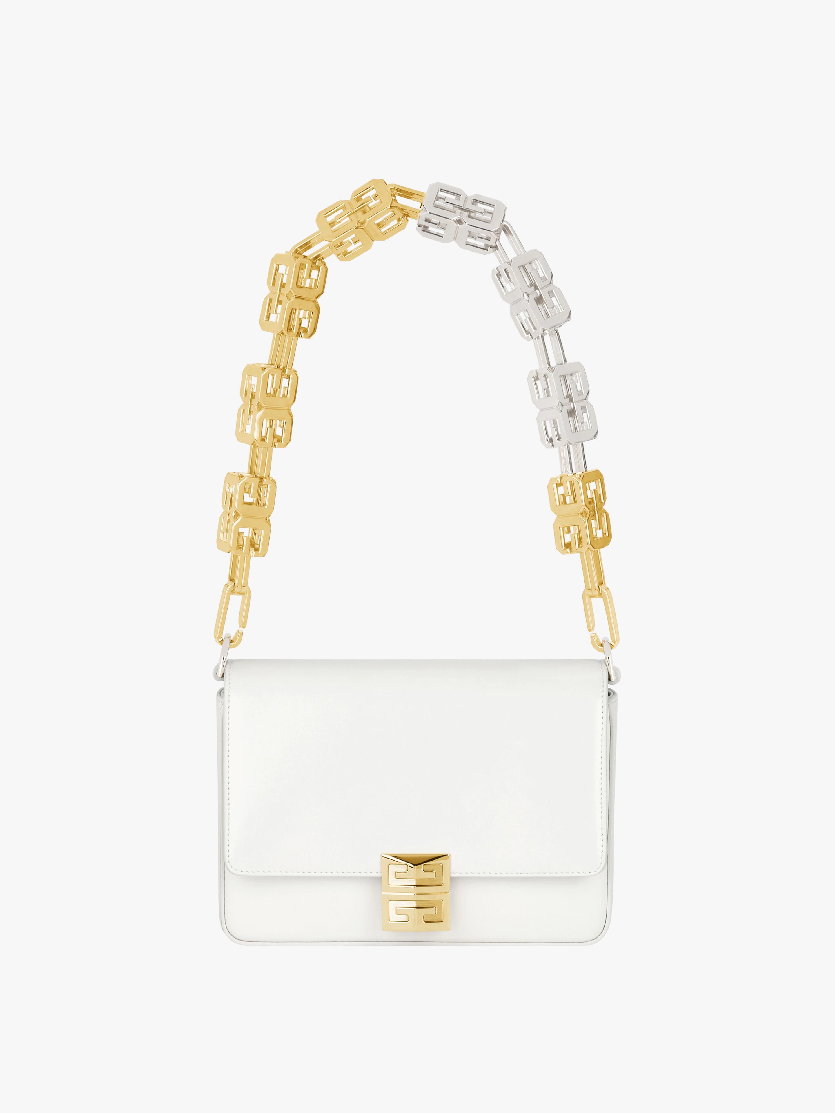 MEDIUM 4G BAG IN BOX LEATHER WITH CHAIN - 1