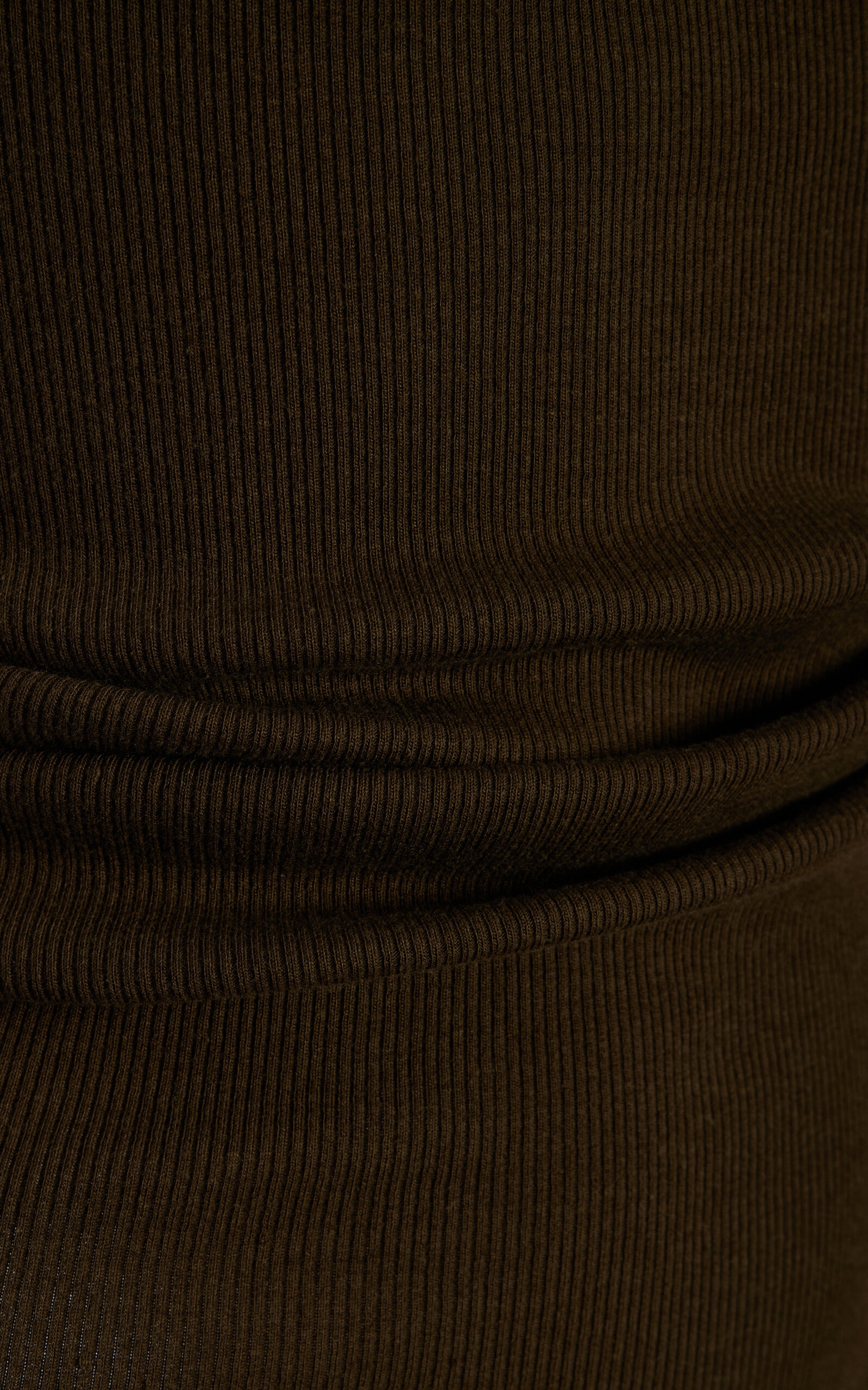 High-Neck Stretch Cotton-Modal Tank Top green - 5
