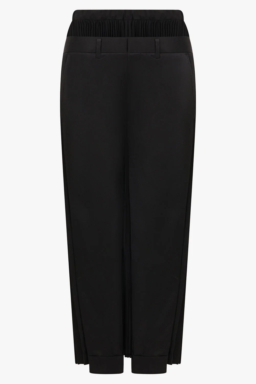 SUITING X PLEAT PANT | BLACK - 1