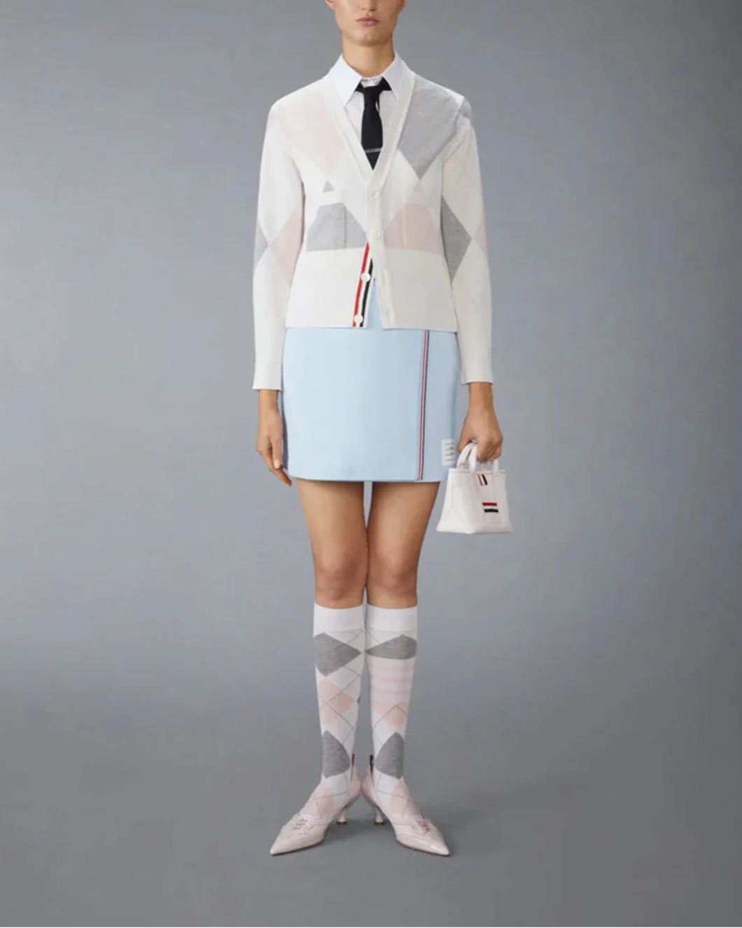 COTTON WAFFLE MINI WRAP SKIRT - 6