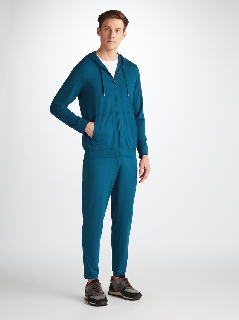 Men's Hoodie Basel Micro Modal Stretch Poseidon Blue - 3
