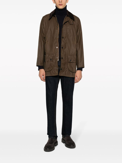 Barbour cotton wax-coated jacket outlook