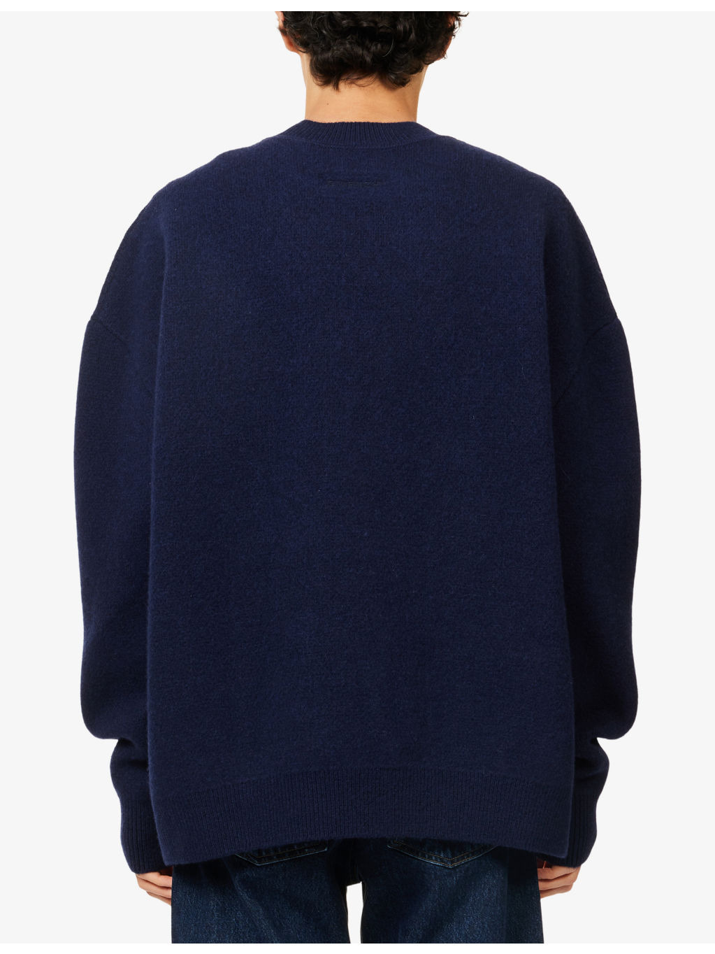 Regular-Fit Graphic-Motif Wool-Blend Jumper - 4