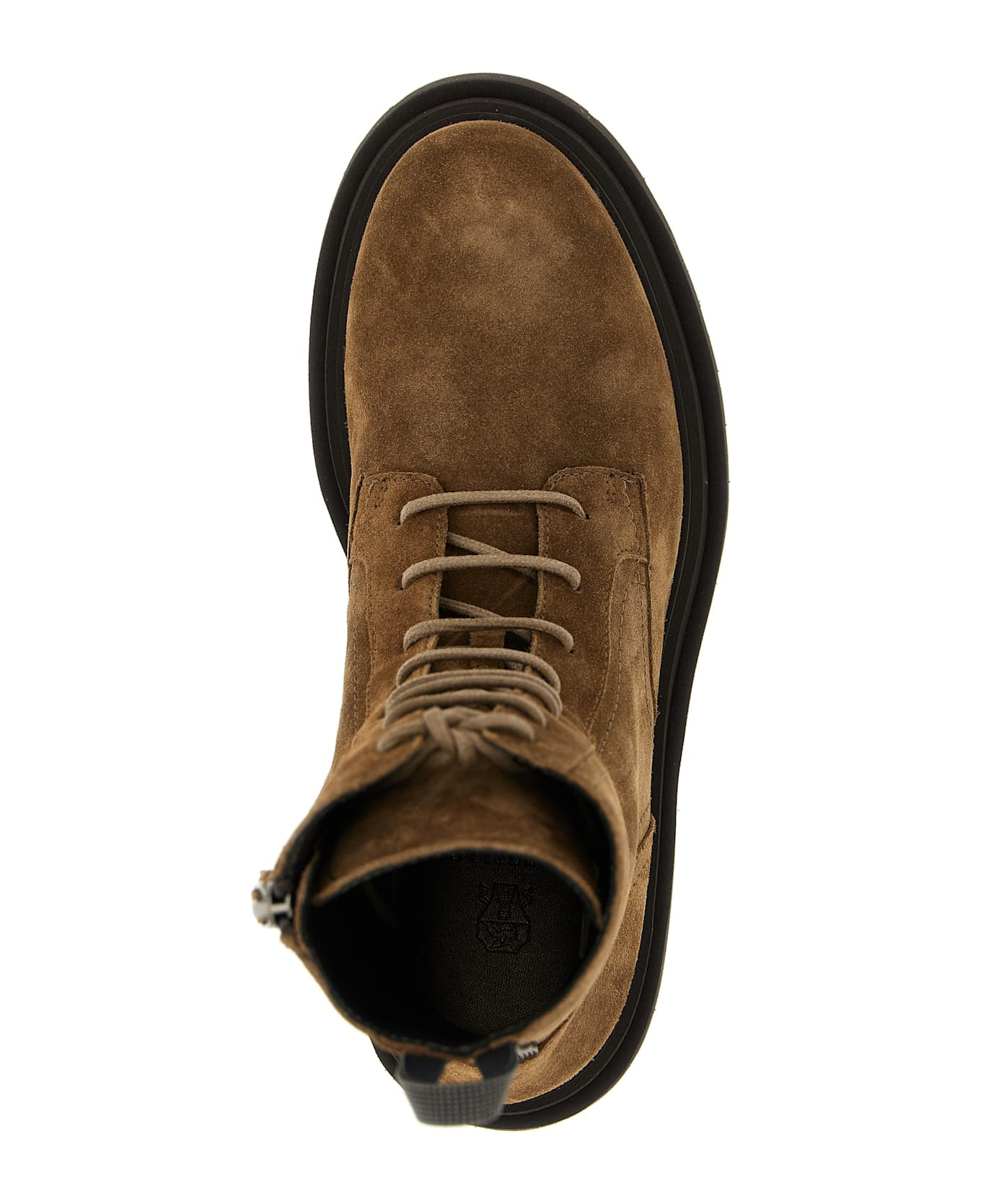 Suede Combat Boots Monile - 4